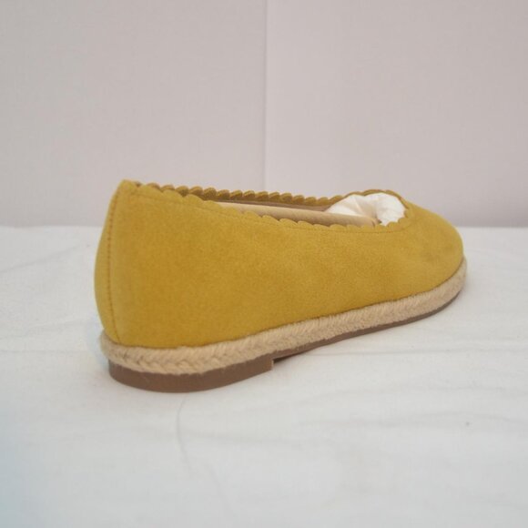 Isaac Mizrahi Espadrille Flats - Mustard size 6 - Picture 2 of 8